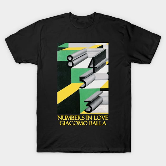 Numbers in Love by Giacomo Balla T-Shirt by Naves